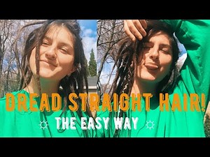 ॐ HOW TO EASILY DREAD STRAIGHT HAIR // TWIST AND RIP method for DREADLOCKS