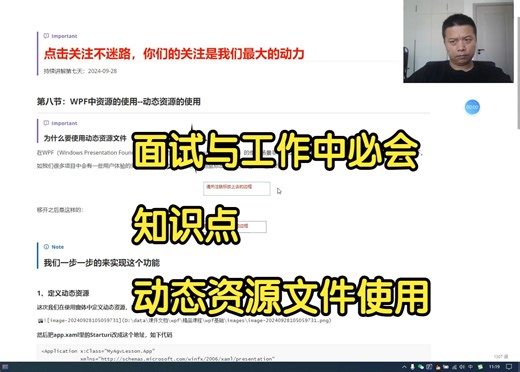 wpf精品课程-基础应用-第八节-动态资源的使用