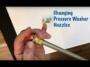 Changing Quick Release Pressure Washer Nozzles