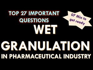 Wet Granulation Method in pharmaceutical industry l Wet Granulation in pharma company.