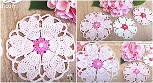 Crochet Doily EASY Crochet Flower - Knitting Patterns DIY