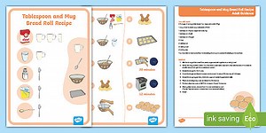 Tablespoon and Mug Bread Roll Recipe