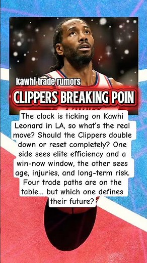 Kawhi Trade Pressure Rising #KawhiLeonard #Clippers #NBARumors