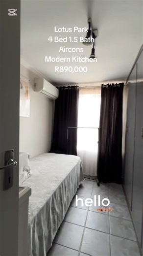 LOTUS PARK | R890,000 - Super neat modern 4 bedroom home 🟣4 Bedrooms 🟣1.5 Bathroom 🟣2 Wendy houses for storage 🟣Modern fully fitted kitchen 🟣Pantry cupboard 🟣Secure parking for multiple vehicles 🟣Automatic gate 🟣Spacious entertainment area 🟣Tiled home 🟣Move in ready 🟣Lots and lots of built in cupboards | Jenny Rossouw - Hello Realty