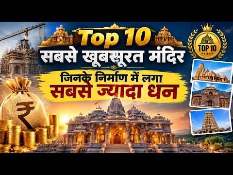 भारत के 10 मंदिर जो किसी अजूबे से कम नहीं! 😍| Top 10 Most Beautiful Temples🙏|Ultimate Temple Tour 🙏