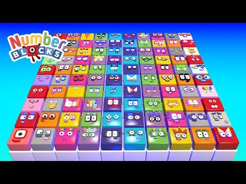 Practice Counting 1 to 100 using Number Blocks and Magic Button Effect Reveal