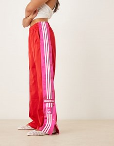 adidas Originals Adibreak track pants in red and pink | ASOS