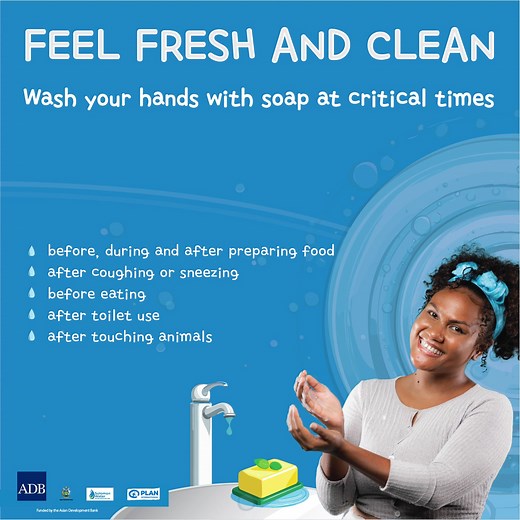 Washing with soap is a simple action that protects you, your family, and your community from germs. Before meals, after the toilet, or after caring for animals — clean hands keep everyone safe and fresh. Let’s continue to practice and promote good hygiene every day, because clean hands mean a healthy Solomon Islands! #SolomonWater #WASH #FeelFreshAndClean | Solomon Water - SIWA | Facebook