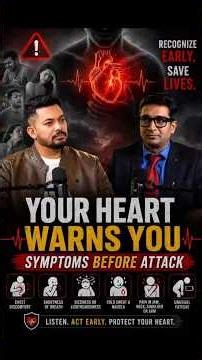 How Your Heart Warns You Before a Heart Attack! #healthtips #shorts