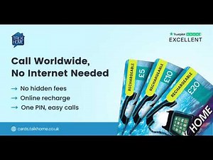Call Worldwide, No Internet Needed - Talk Home Calling Cards #talkhomecallingcards