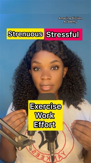 3.4K views · 38 reactions | Strenuous vs Stressfull. Difference and meanings. #amazingdiction #English #pronunciation | Precious nation 2 | Facebook