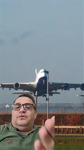 Beautiful takeoff of a British Airways Airbus A380 in London #aviation #airplane