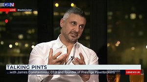 18K views · 205 reactions | James Constantinou joins Nigel Farage for Talking Pints.  GB News YouTube: https://bit.ly/3vAYaw0 | GB News | Facebook