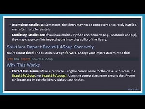 Fixing the BeautifulSoup4 ImportError in Python