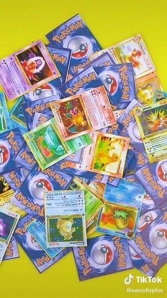 Easy DIY Card Pokemon toy set 🌟💖 #DIY #handmade #miniature