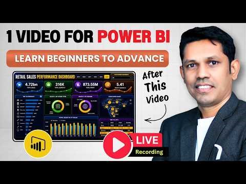 Power Marathon Live Class(Recording) | 🚀Beginner to Advance Power BI Tutorial