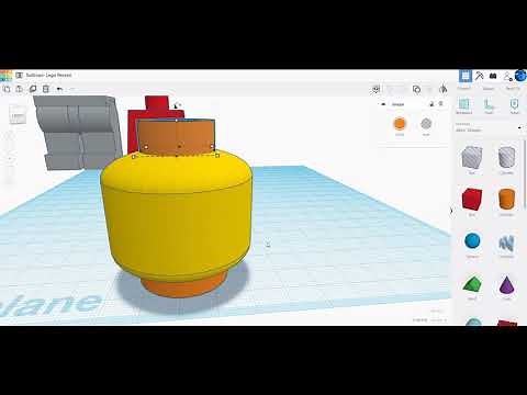 TinkerCAD - Lego Person - Part 3 (Head)