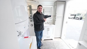 51K views · 864 reactions | Full Tour - https://youtu.be/lz5xV-mCnK4 Jerod & Mia designed this amazing tiny house on wheels to use as a rental. We featured this video because they incorporated a ton of clever design hacks that we feel anyone planning a tiny house on wheels could use in their own build. I love the size of the bathroom and the overall aesthetic of this tiny house. | Tiny Home Tours | Facebook