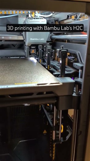3D printing with Bambu Lab's H2C #3dprinting #bambulab #h2c #technology