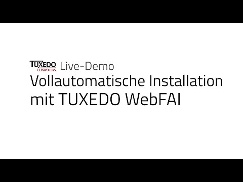 [Demo] Fully automated Linux installation with TUXEDO WebFAI