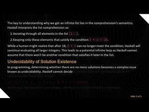 Understanding Haskell: Why Does This List Comprehension Return an Infinite List?