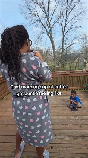 that first cup of Java got auntie flling like!