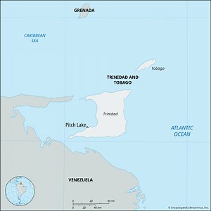 Pitch Lake | Trinidad and Tobago, Map, & Facts | Britannica