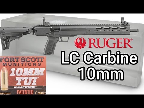 Fort Scott Munitions TUI 10mm 125gr 16" Ruger LC Carbine 10mm Gel Test
