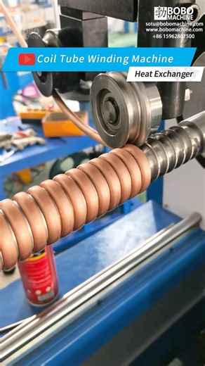 Helical Tube Coiling Winding Machine For Tube In Tube Heat Exchanger #machine #heatexchanger