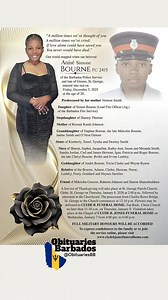 187K views · 1.4K reactions | Anisé Simone Bourne | Funeral Service Announcement #ObituariesBB #Obituaries #Barbados | Obituaries Barbados | Facebook