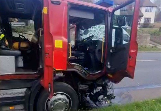 Investigation after fire engine involved in crash on emergency call-out
