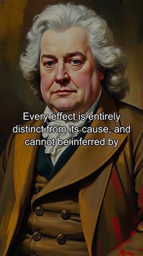 Every effect is entirely distinct from its cause, and cannot be inferred by reason alone