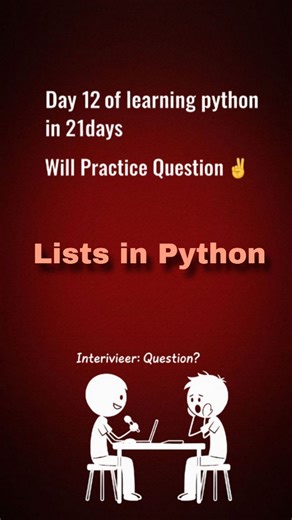 21daysHabbit on Instagram: "Day 11 of learning python habit in 21days Lists in Python... #python #consistancy #pythonseries"