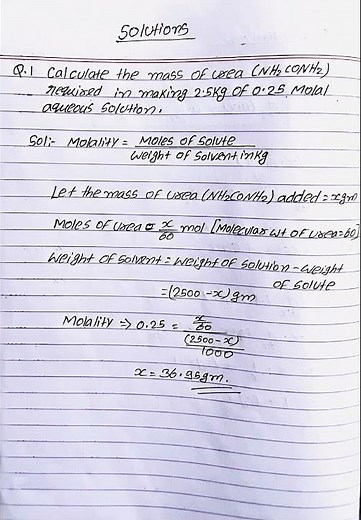 Solution class 12 Chemistry chapter-1 💯
