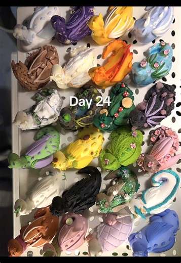 24 Days of Polymer Clay Dragons Completion Celebration