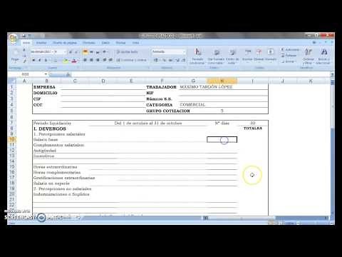 Supuesto 1: Nómina sencilla