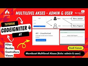 Tutorial Codeigniter 4: Membuat Multilevel Akses Pengguna Pada CRUD Pegawai (Role: Admin & User)