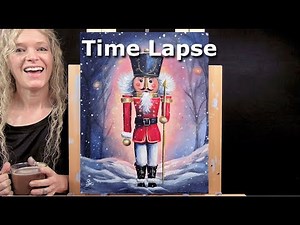 NUTCRACKER Learn How to Draw and Paint with Acrylics-Easy Beginner Acrylic Painting Drawing Tutorial