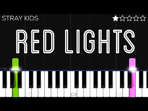 Stray Kids "강박 (방찬, 현진)(Red Lights (Bang Chan, Hyunjin))” | EASY Piano Tutorial