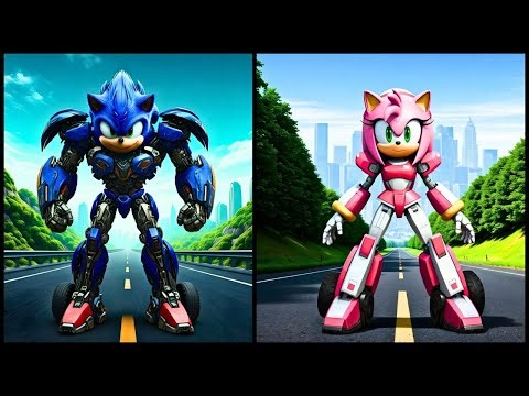 Sonic All Characters Transformation into SUPER TRANSFORMERS