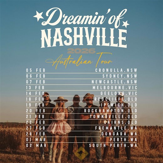 Get ready for a foot-stompin', hand-clappin' good time! International country act "Dreamin' Of Nashville" is coming back to Perth! Join us at Stirling Arms Hotel for an unforgettable night of music and dancing. • Toe-tapping tunes • Good ol' country vibes • 6-piece band playing guitars, fiddles & more Dust off your cowboy boots! Don't miss out on this unique experience. Tickets selling fast: tinyurl.com/nashvilleperth | Bosh Events