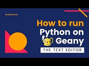 How to run python on Geany: The text editor | In Hindi | Neeraj Sharma