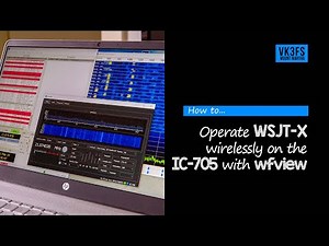 Operating WSJT-X wirelessly on the IC-705 with wfview