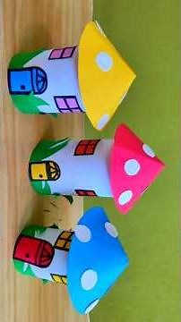 Easiest Paper Hut Tutorial for Beginners | DIY Mini House#Origamipaperhut#paperhouse