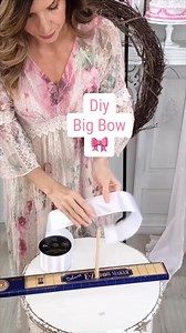 Just crafted this big, beautiful bow using my Ez bow maker—perfect for wreaths, garlands, swags, or even Christmas trees! 🎀✨ #DIYCrafts #Bow | Olivia's Romantic Home DIY