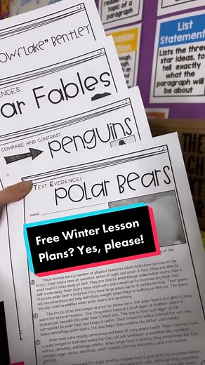 LINK IN Bio! Ends 12/16 so 🏃‍♀️🏃‍♀️🏃‍♀️! Winter lesson plans are DONE with The Teacher Next Door’s Winter Literacy Set! (We’re giving it away this year!) You can use it through mid-March too, so grab it now and thank yourself later. By the way, this will get emailed to you along with 7 other upper elementary winter resources! Why’re we doing this? Short answer: Because we can and we want to. Teachers are so close to winter break, and we wanted to do our part during giving season and gift you 