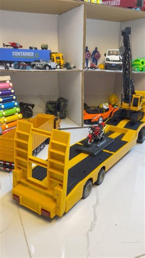 Tow truck takes a motorcycle away!🚛💨🏍️ #cfrc #bike #rccar #toys #shorts #truck #trending #viral