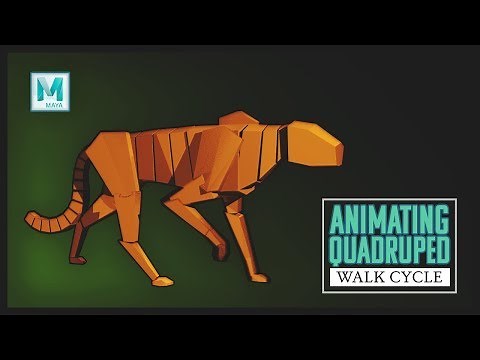 Quadruped Walk Animation (Autodesk Maya Tutorial)