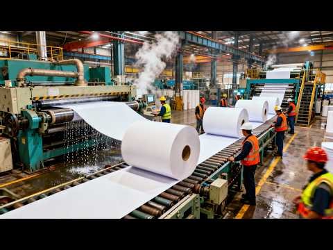 How PAPER is Made in Factory