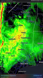 Embedded squall line entering the region from west to east. This line will create a brief period of increase wind gusts as the convection helps to mix down some stronger gusts through the inversion. We saw a similar impact about an hour ago when heavier rain helped to mix down some isolated gusts up to 52 mph and cause a lift in some outages. As this line passes southerly winds will instantly die down and the shift to WNW winds will take over and remain gusty and more frequent through the remain
